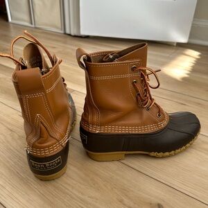 L.L. Bean Brown and Tan Winter Boots